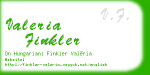 valeria finkler business card
